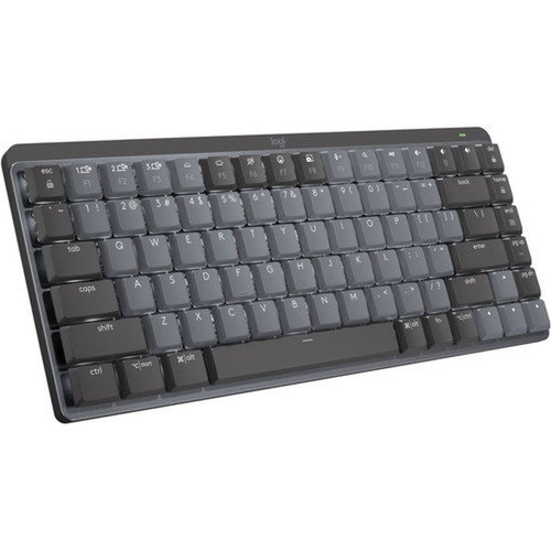 Logitech MX Mechanical Mini Minimalist Wireless Illuminated Keyboard Linear Graphite - Wireless Connectivity - BluetoothRF - ft - 920-010551