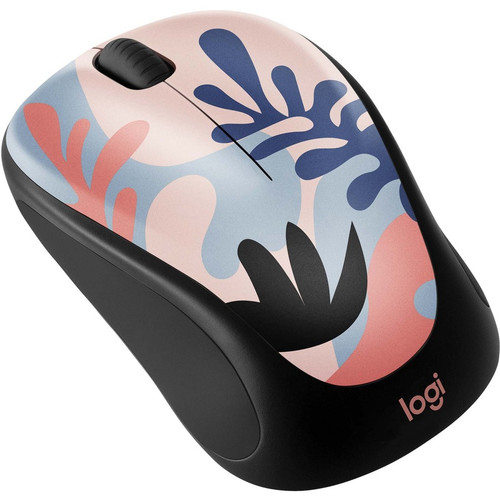 Logitech Design Collection Limited Edition Wireless Mouse - Optical - Wireless - Radio Frequency - 2.40 GHz - Rechargeable - Coral - - (Fleet Network)
