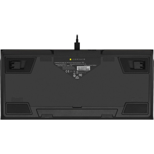 Corsair K70 RGB TKL CHAMPION SERIES Mechanical Gaming Keyboard - CHERRY MX SPEED - Cable Connectivity - USB 30 USB 31 Type A - RGB CH-9119014-NA