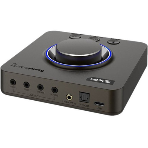 Sound Blaster X4 External Sound Card - 24 bit DAC Data Width - 71 Sound Channels - External - USB Type C - 3 Byte 192 kHz Maximum - 3 70SB181500000