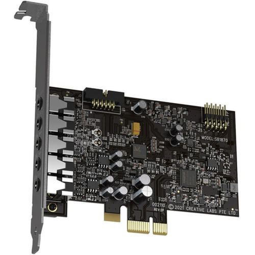 Sound Blaster Audigy Fx V2 Sound Card with Full Height IO Bracket - 51 Sound Channels - Internal - PCI Express x1 - 3 Byte 96 kHz 70SB187000000