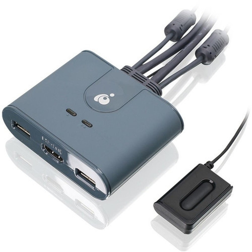IOGEAR 2-Port Full HD KVM Switch with HDMI and USB Connections - 2 Computers - 1 Local Users - 1920 x 1200 - 4 x USB - 3 x HDMI GCS32HU