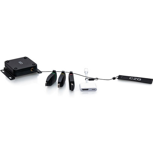 C2G HDMI Adapter Ring with Mini DP, DisplayPort, USB-C & Lightning - Black (Fleet Network)