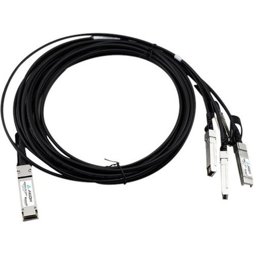 Axiom 40GBASE-CR4 QSFP to 4 10GBASE-CU SFP Passive DAC NetApp Compatible 5m - 164 ft Twinaxial Network Cable for Network Device - X66120-5-AX