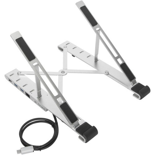 Targus Portable Stand with Integrated Dock - for NotebookWorkstationKeyboardMouseHard Drive - 100 W - USB Type C - 4K - 3840 x - 3 AWU100005GL