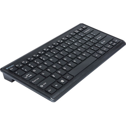 Verbatim Silent Wireless Compact Keyboard and Mouse - Wireless RF 240 GHz Keyboard - Wireless RF Mouse - Blue LED - 1600 dpi - with - 70739
