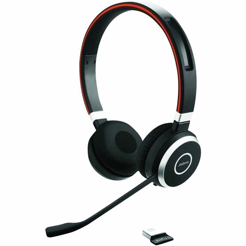 Jabra Evolve 65 Headset - Stereo - USB Type A - Wireless - Bluetooth - 98.4 ft - Over-the-head - Binaural - Ear-cup - Noise Cancelling (Fleet Network)