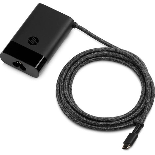 HP 65W USB-C Laptop Charger - 65 W - 120 V AC 230 V AC Input - 5 V DC8 A 9 V DC 12 V DC 15 V DC 20 V DC Output - Black 671R3UTABA