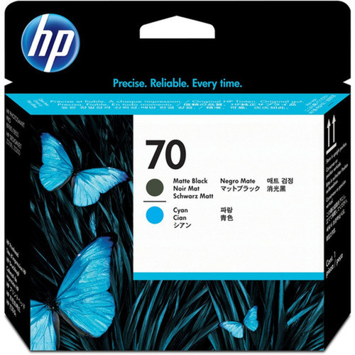 HP_70_C9404A_Original_Printhead_-_Single_Pack_-_Inkjet_-_Standard_Yield_-_Matte_Black_Matte_Cyan_-_1_Each_C9404A