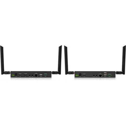 IOGEAR Long Range Wireless 4K Video Transmitter and Receiver Kit with Local Passthrough - 1 Input Device - 2 Output Device - 600 ft - GWLRSSKIT4K