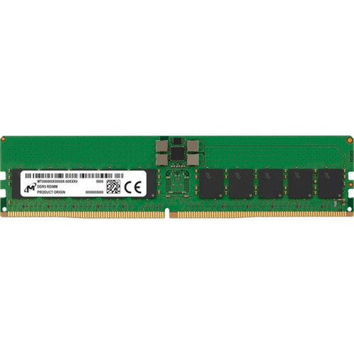 Crucial 32GB DDR5 SDRAM Memory Module - 32 GB - DDR5-4800PC5-38400 DDR5 SDRAM - 4800 MHz Single-rank Memory - CL40 - Registered - - - MTC20F1045S1RC48BA2R