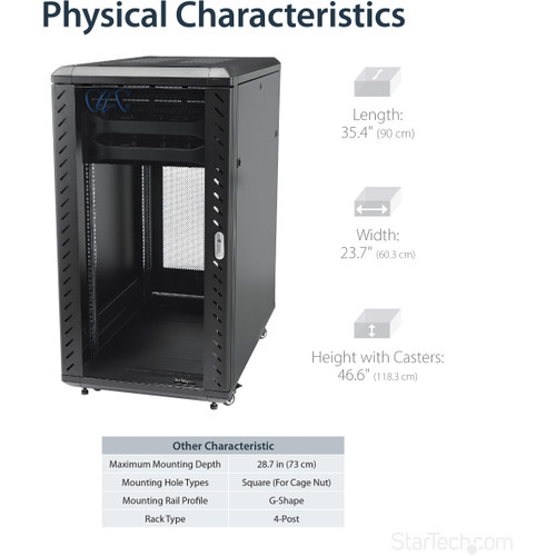 StarTechcom_22U_Server_Rack_Cabinet_on_Wheels_-_36_inch_Adjustable_Depth_-_Portable_Network_Equipment_Enclosure_RK2236BKF_-_Store_-_RK2236BKF