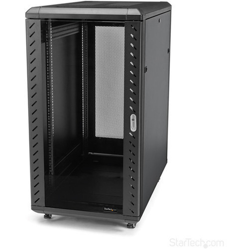 StarTechcom_22U_Server_Rack_Cabinet_on_Wheels_-_36_inch_Adjustable_Depth_-_Portable_Network_Equipment_Enclosure_RK2236BKF_-_Store_-_RK2236BKF