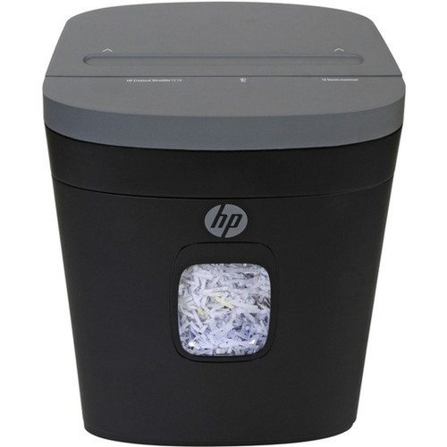 HP CC16 Paper Shredder - Cross Cut - 16 Per Pass - for shredding Paper Staples Credit Card Envelope - 02 x 15 Shred Size - 88 91037H
