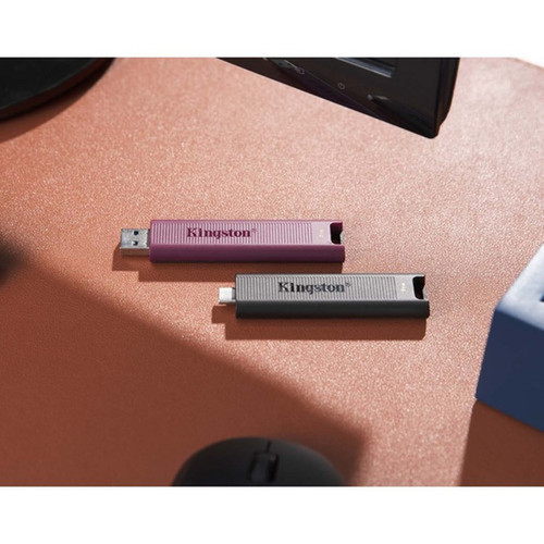 Kingston DataTraveler Max USB 32 Gen 2 Series Flash Drive - 256 GB - USB 32 Gen 2 Type A - 1000 MBs Read Speed - 900 MBs Write - DTMAXA256GB