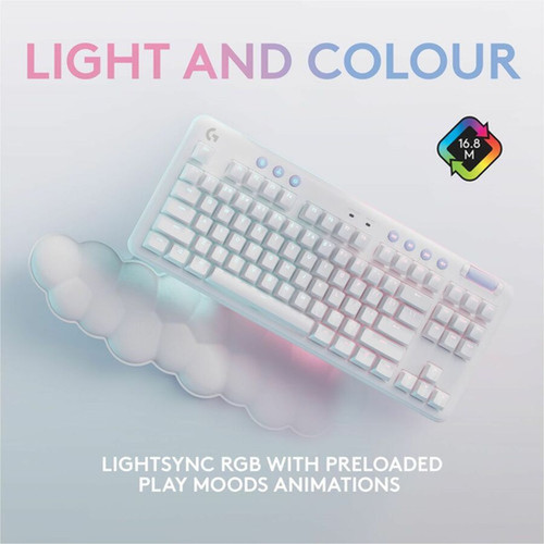 Logitech G715 Gaming Keyboard - Wireless Connectivity - Bluetooth - RGB LED - 87 Key Volume Control Hot Keys - ChromeOS - PC Mac - 920-010453