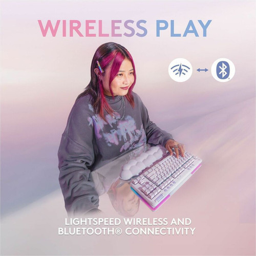 Logitech G715 Gaming Keyboard - Wireless Connectivity - Bluetooth - RGB LED - 87 Key Volume Control Hot Keys - ChromeOS - PC Mac - 920-010453