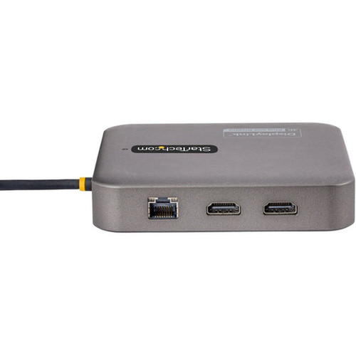 StarTechcom USB C Multiport Adapter Dual 4K 60Hz HDMI 20b 2x 10Gbps USB Hub 100W PD Pass-Through GbE SD Mini Dock WinMac - C 102B-USBC-MULTIPORT