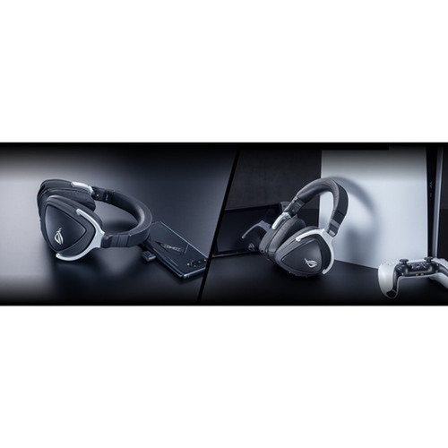 Asus ROG Delta S Wireless - Stereo - USB Type C - WiredWireless - BluetoothRF - 82 ft - 32 Ohm - 20 Hz - 20 kHz - Over-the-head - - ROG DELTA S WIRELESS