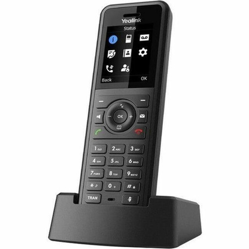 Yealink Ruggedized DECT Handset - Cordless - DECT - 18 Screen Size - 2 Day Battery Talk Time - Black W57R