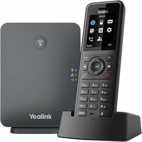 Yealink Ruggedized DECT Handset - Cordless - DECT - 18 Screen Size - 2 Day Battery Talk Time - Black W57R