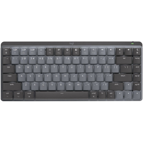 Logitech MX Mechanical Keyboard - Wireless Connectivity - Bluetooth - English - iPad - Mac - MechanicalMX Keyswitch - Gray 920-010831