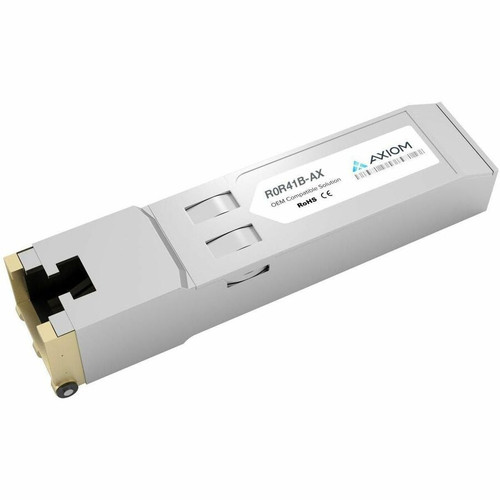 Axiom 10GBASE-T SFP+ Transceiver for HP - R0R41B - For Data Networking - 1 x 10GBase-T Network LAN - Twisted Pair10 Gigabit Ethernet - (Fleet Network)