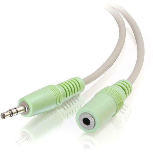 C2G Stereo Audio Cable - Mini-phone Male - Mini-phone Female - 1.83m - Beige (Fleet Network)