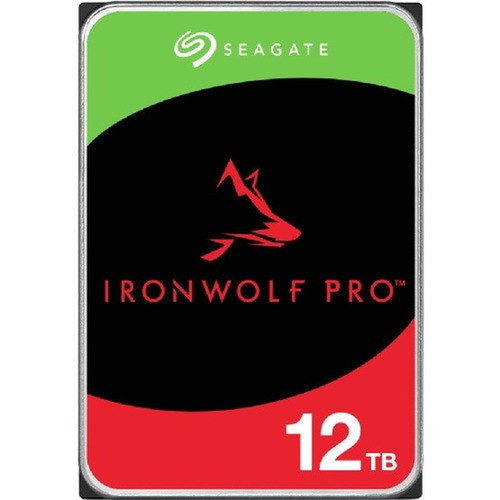 Seagate IronWolf Pro ST12000NT001 12 TB Hard Drive - 35 Internal - SATA SATA600 - Conventional Magnetic Recording CMR Method - ST12000NT001