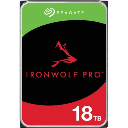 Seagate IronWolf Pro ST18000NT001 18 TB Hard Drive - 3.5" Internal - SATA (SATA/600) - Conventional Magnetic Recording (CMR) Method - (Fleet Network)