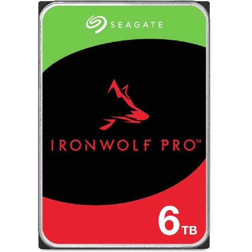 Seagate IronWolf Pro ST6000NT001 6 TB Hard Drive - 3.5" Internal - SATA (SATA/600) - Conventional Magnetic Recording (CMR) Method - - (Fleet Network)