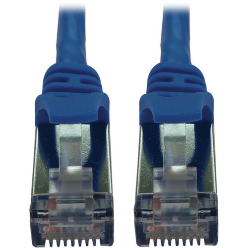 Tripp Lite N262-S15-BL Cat6a STP Patch Network Cable - 15 ft Category 6a Network Cable for Network Device Server Switch Router PoE N262-S15-BL
