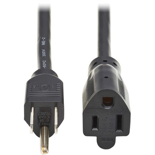 Tripp Lite Power Extension Cord - For Computer Monitor HDTV Printer Server UPS PDU - 125 V AC13 A - Black - 12 ft Cord Length - P022-012-13A