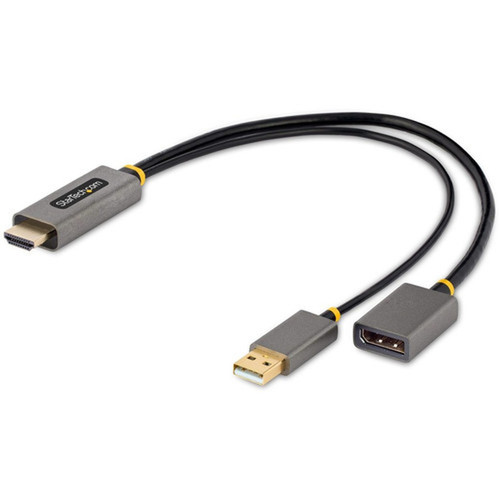 StarTechcom 1ft 30cm HDMI to DisplayPort Adapter 4K 60Hz HDR HDMI Source to DP Monitor USB Bus Powered HDMI 20 to DisplayPort - 128-HDMI-DISPLAYPORT