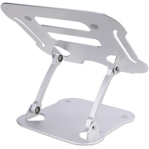 StarTechcom Laptop Stand for Desk Ergonomic Laptop Stand Adjustable Height Aluminum Up to 22lb10kg Foldable Notebook RiserLift ADJ-LAPTOP-RISER