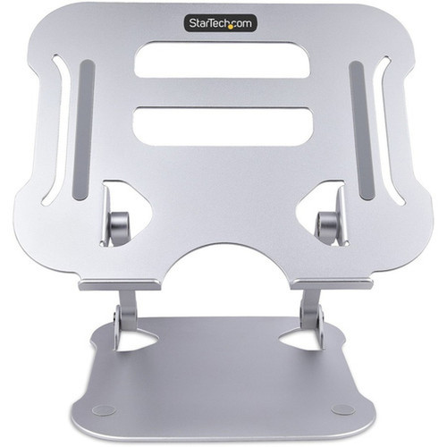 StarTechcom Laptop Stand for Desk Ergonomic Laptop Stand Adjustable Height Aluminum Up to 22lb10kg Foldable Notebook RiserLift ADJ-LAPTOP-RISER