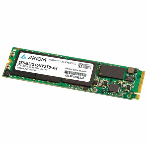 Axiom C3300n 2 TB Solid State Drive - M2 2280 Internal - PCI Express NVMe PCI Express NVMe 30 x4 - TAA Compliant - Notebook PC - SSDM2IG16NV2TB-AX