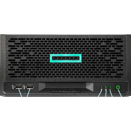 HPE ProLiant MicroServer Gen10 Plus v2 Ultra Micro Tower Server - 1 x Intel Pentium Gold G6405 410 GHz - 16 GB RAM - Serial ATA600 - P54644-001