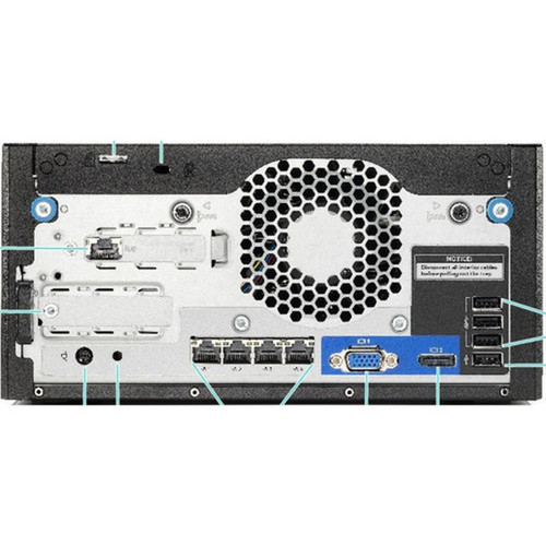 HPE ProLiant MicroServer Gen10 Plus v2 Ultra Micro Tower Server - 1 x Intel Pentium Gold G6405 410 GHz - 16 GB RAM - Serial ATA600 - P54644-001