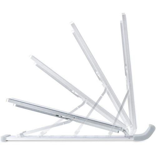 StarTechcom Foldable Laptop Riser Stand Portable Height Adjustable Ergonomic Laptop Stand TiltRaisedAngled LaptopTablet Stand - LAPTOP-RISER-BAR