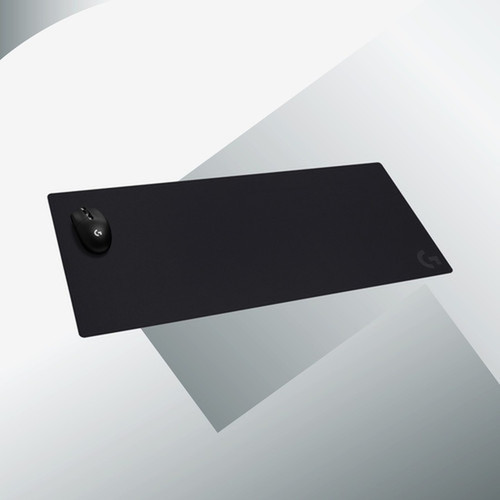 Logitech G XL Gaming Mouse Pad - 1575 400 mm x 3543 900 mm x 012 3 mm Dimension - Black - Rubber - Extra Large - 943-000776