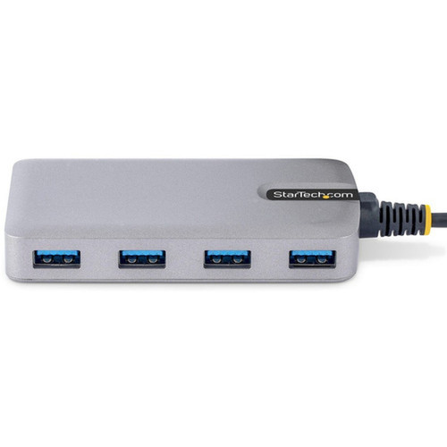 StarTechcom 4-Port USB-C Hub 5Gbps Bus Powered 4x USB-A Ports Optional Auxiliary Power Portable USB Type-C Hub 1ft30cm Cable - 5G4AB-USB-C-HUB
