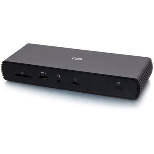 C2G Thunderbolt 4 USB C Dual Display Docking Station with Ethernet - 90W PD - for Desktop PCNotebookMonitorOptical - Memory Card - C2G54537
