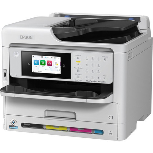 Epson WorkForce Pro WF-C5890 Wireless Inkjet Multifunction Printer - Color - CopierFaxPrinterScanner - 34 ppm Mono34 ppm Color - - C11CK23201