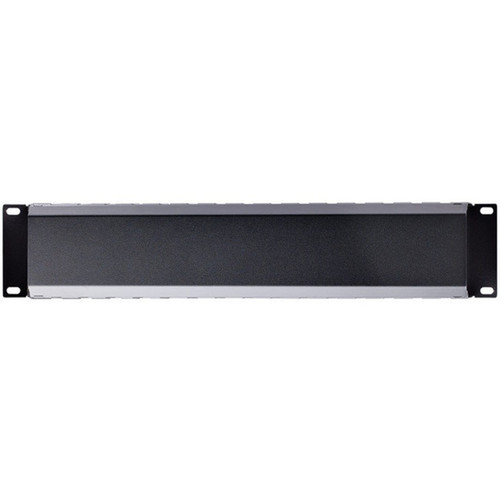 StarTechcom 2U Horizontal Finger Duct Rack Cable Management Panel with Cover - Cable Management Panel - Black - 1 - 2U Rack Height - CMDUCT2U2