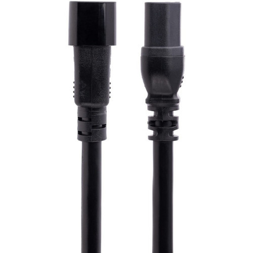StarTechcom 10ft 3m Heavy Duty Extension Cord IEC C14 to IEC C15 Black Extension Cord 15A 125V 14AWG Heavy Gauge Power Cable - H1415-10F-POWER-CORD