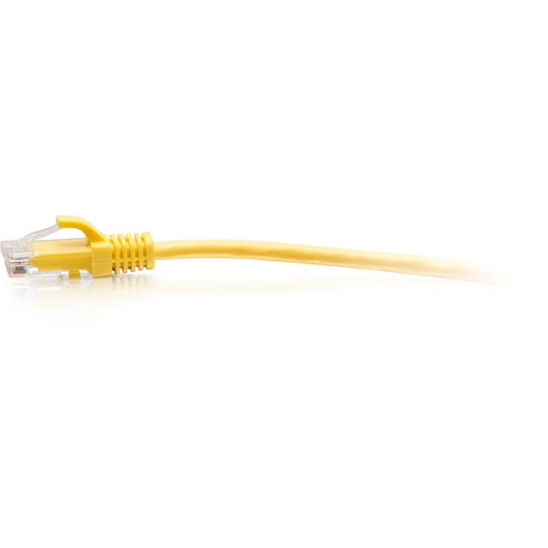 C2G 15ft Cat6a Snagless Unshielded (UTP) Slim Ethernet Patch Cable - Yellow - 15 ft Category 6a Network Cable for Network Device - 1 x (Fleet Network)