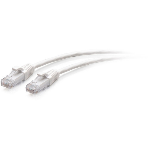 C2G 1ft Cat6a Snagless Unshielded (UTP) Slim Ethernet Patch Cable - White - 1 ft Category 6a Network Cable for Network Device - First (Fleet Network)