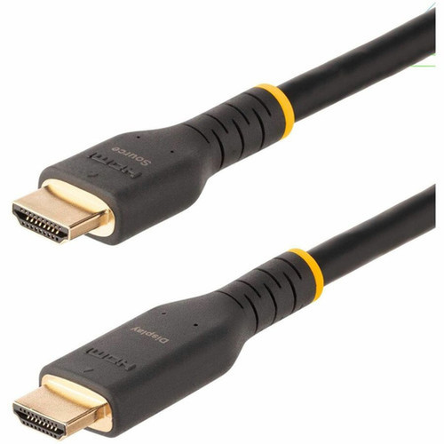 StarTechcom 7m 23ft Active HDMI Cable HDMI 20 4K 60Hz UHD Rugged HDMI Cord w Aramid Fiber Heavy-Duty High Speed HDMI 20 Cable RH2A-7M-HDMI-CABLE
