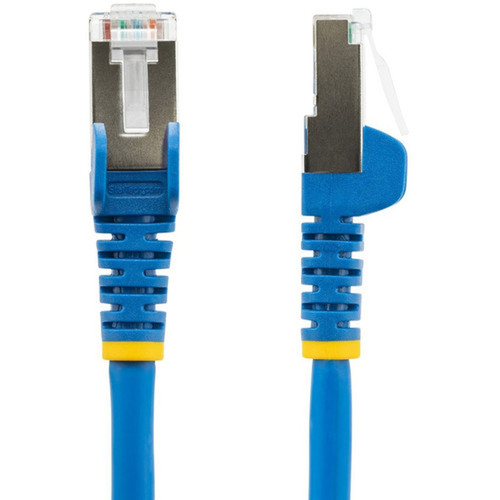 StarTechcom 35ft CAT6a Ethernet Cable Blue Low Smoke Zero Halogen LSZH 10 GbE 100W PoE SFTP Snagless RJ-45 Network Patch Cord - - NLBL-35F-CAT6A-PATCH